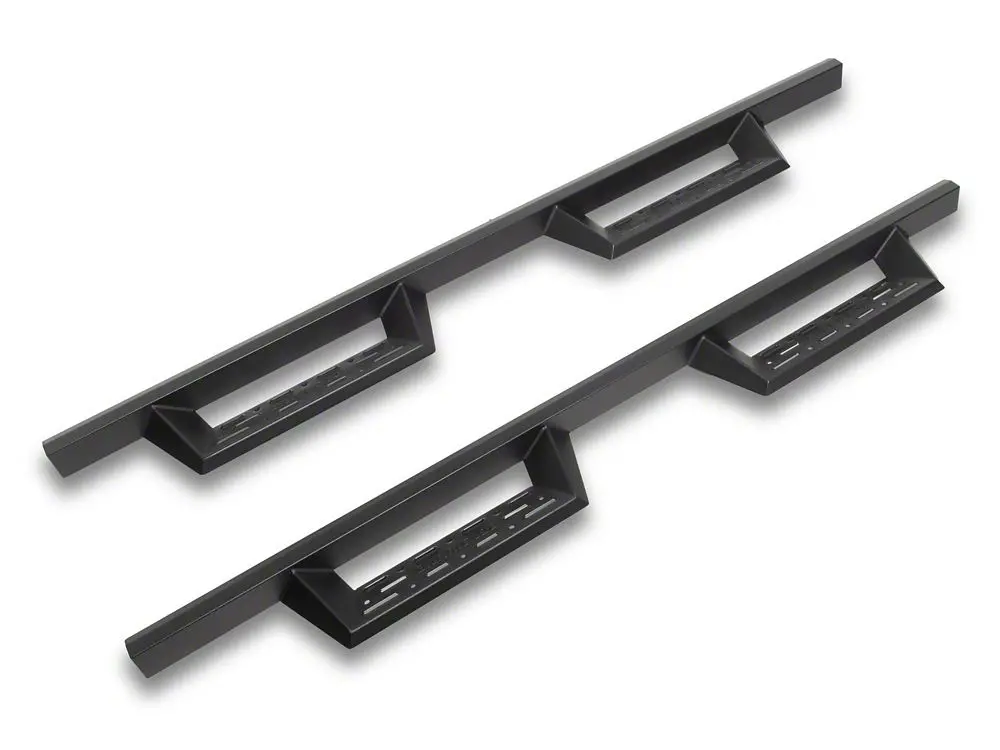 Barricade Canyon Drop Steps in Textured Black for 2007–2019 GMC Sierra 3500 HD Extended/Double Cab