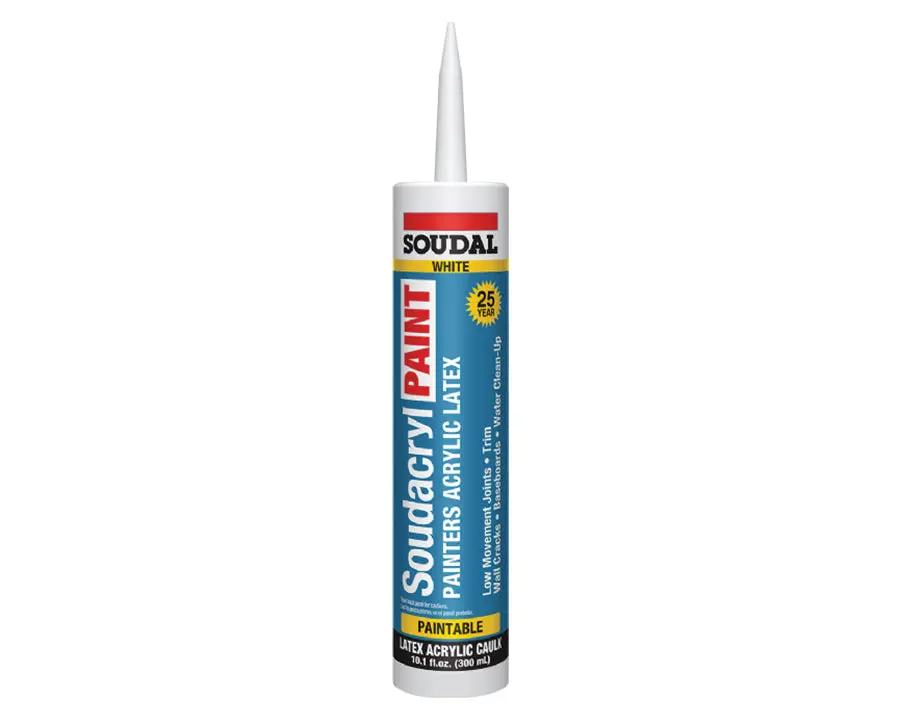 Soudal - Soudacryl Paint Acrylic Latex White Caulk 1