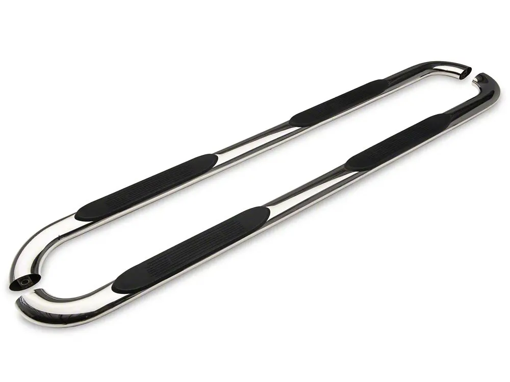 Barricade 4-Inch Stainless Steel Oval Side Steps with Bent Ends for 2010–2024 Ram 2500 Mega Cab