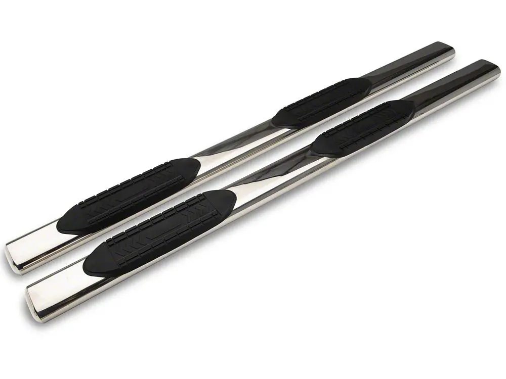 Barricade 6" Oval Straight-End Step Bars – Stainless Steel, Ram 2500 Mega Cab (2010–2024)