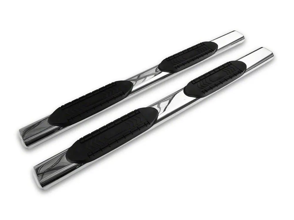 Barricade 6" Oval Straight-End Step Bars – Stainless Steel, Ram 2500 Quad Cab (2003–2009)