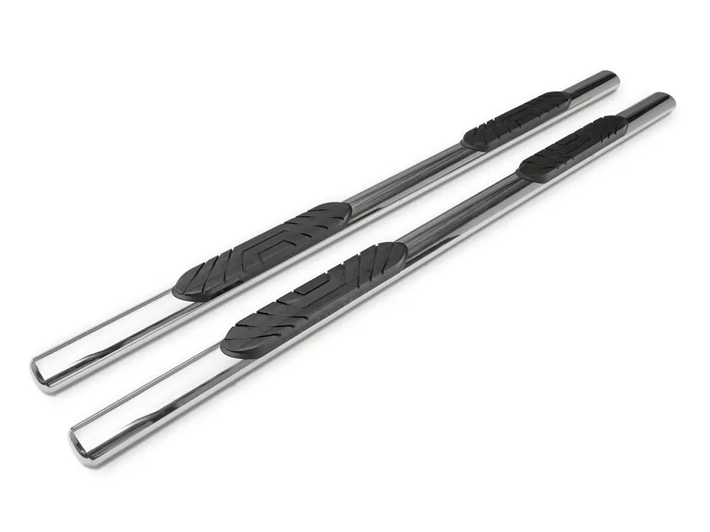 Barricade 4-Inch Stainless Steel Oval Side Steps – Rocker-Mounted for 2007–2019 Silverado 2500 HD Crew Cab