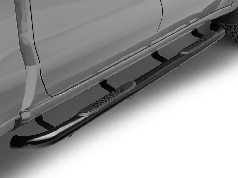 Barricade 3-Inch Black Tubular Side Steps for 2020–2025 Silverado 2500 HD Crew Cab
