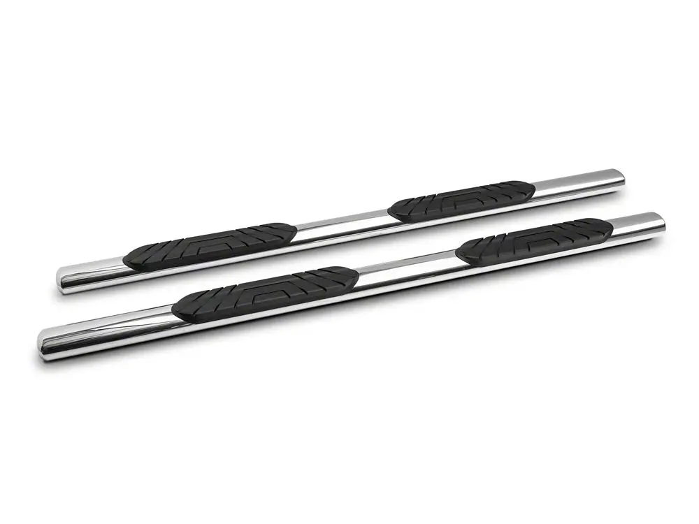 Barricade 4-Inch Stainless Steel Oval Straight-End Side Steps for 2020–2025 Silverado 2500 HD Double Cab