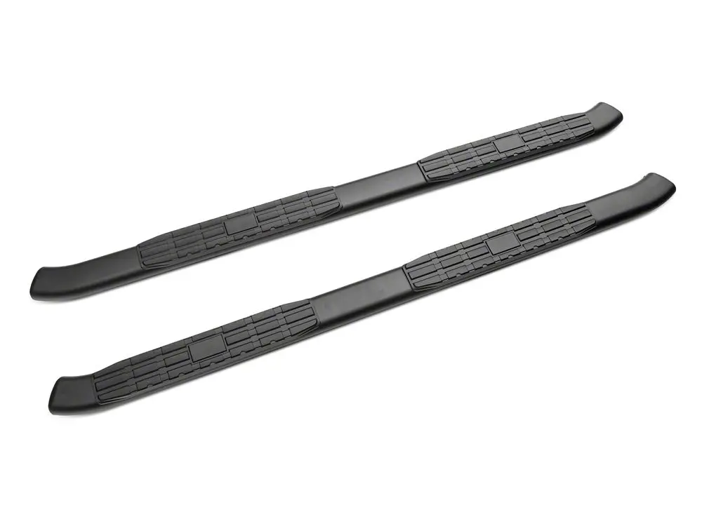 Barricade 5-Inch Black Oval Bent-End Side Steps for 2020–2025 Silverado 2500 HD Double Cab