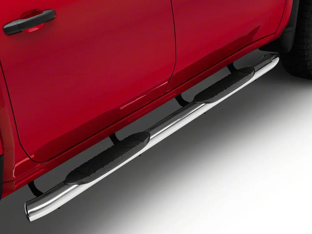 Barricade E-Series 5-Inch Stainless Steel Oval Bent-End Side Steps for 2020–2025 Silverado 2500 HD Crew Cab