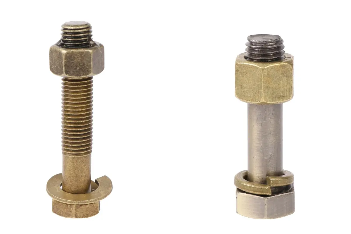 Hexed Bolt Puzzle Set - Two Metal Mechanical Brain Teasers 2