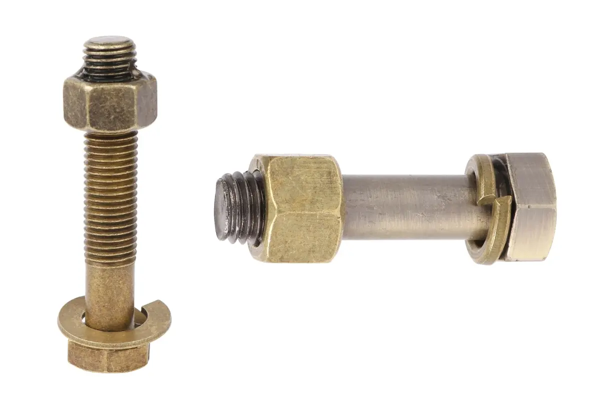 Hexed Bolt Puzzle Set - Two Metal Mechanical Brain Teasers 1