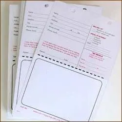 Hi-Bid Card W/ Drilled Holes (250/Pack) 1