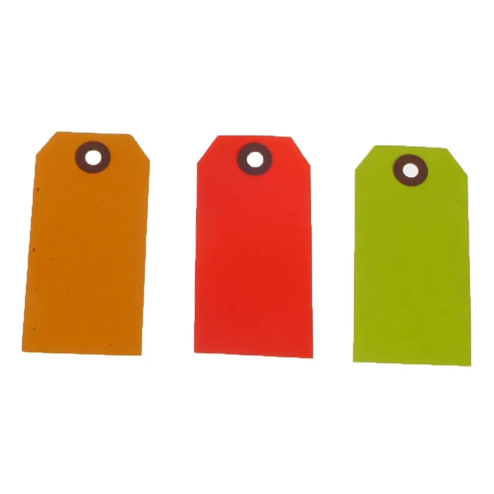 Hi-Vis Blank #3 Lot Tags (1000/Box) 3 Colors 1
