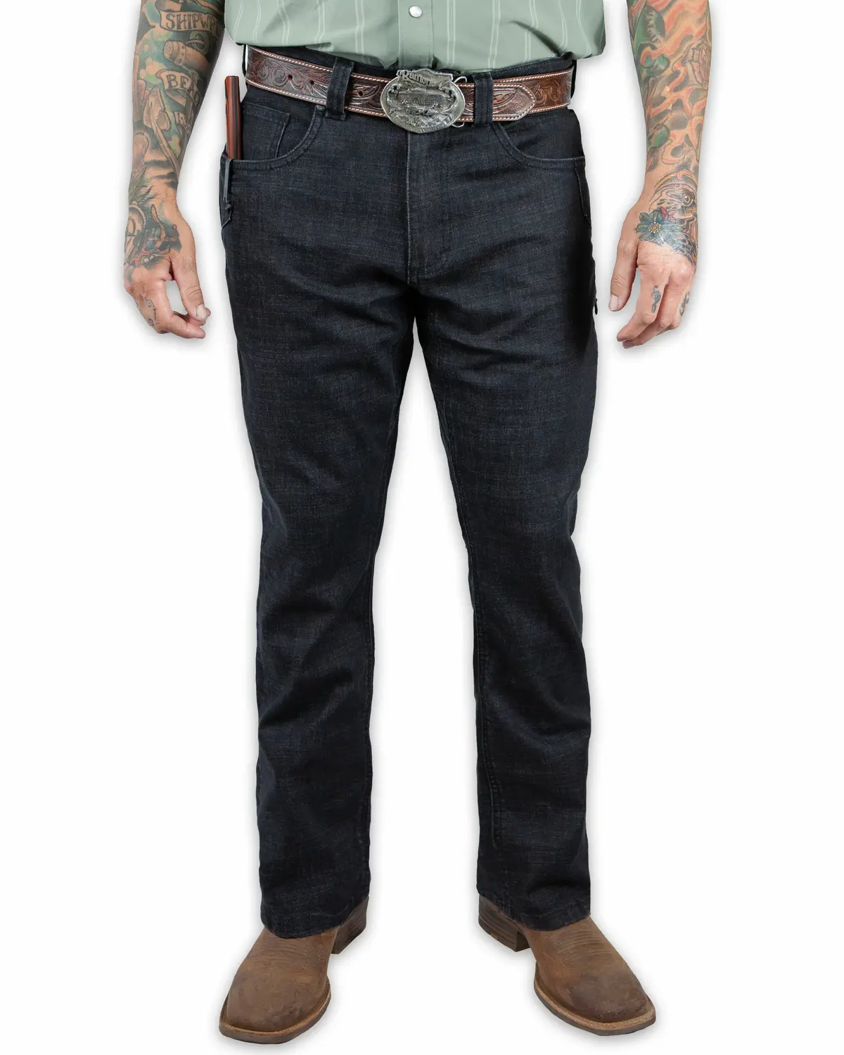 Hideout Denim Boot Cut - Black 1