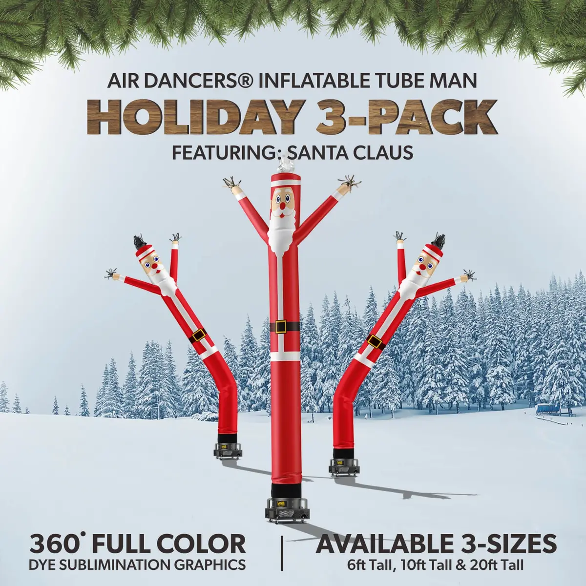 Air Dancers® Santa Claus 3-Pack 2
