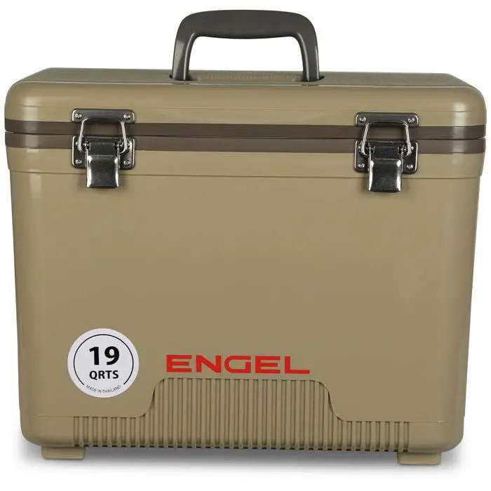 19 Quart Drybox / Cooler: Tan 1