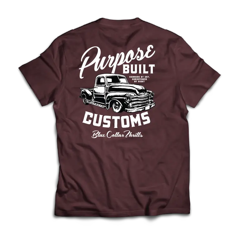 Hammers By Day Horsepower By Night Tee, Cardinal 1