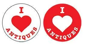 I Love Antiques Promotional Stickers (250/Box) 1