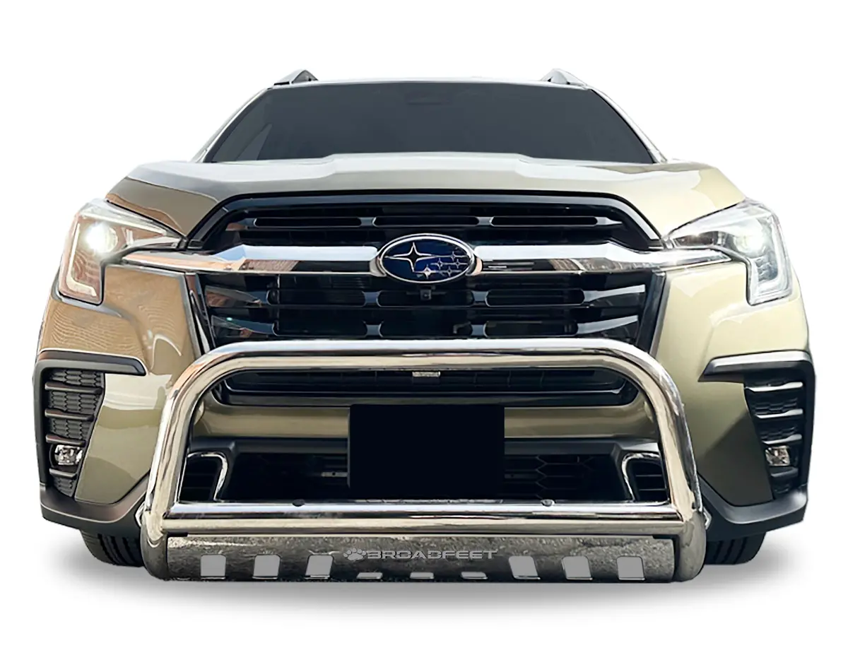 Front Bull Bar With Skid Plate (Dw8) Straight Style Bumper Guard Fits Subaru Ascent 2019-2025 2