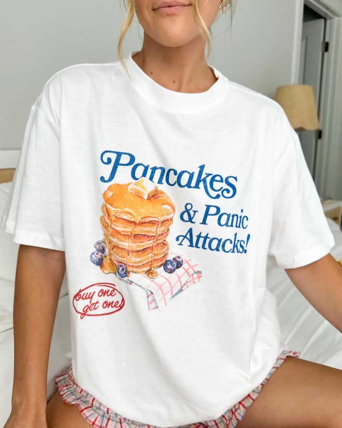 Pancakes & Panic Attacks T-Shirt 1