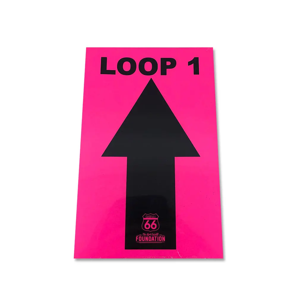 10 Pink Directional Loop 1, 2, 3 Arrows 1