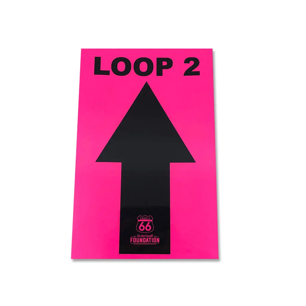 10 Pink Directional Loop 1, 2, 3 Arrows 2