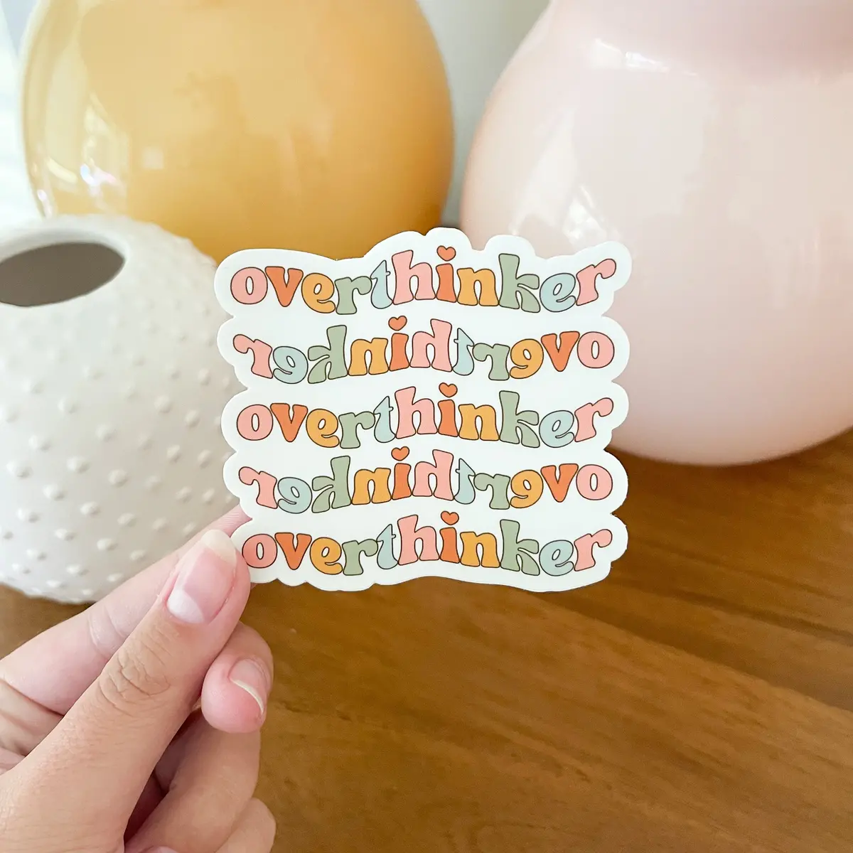 Wavy Overthinker Sticker 1
