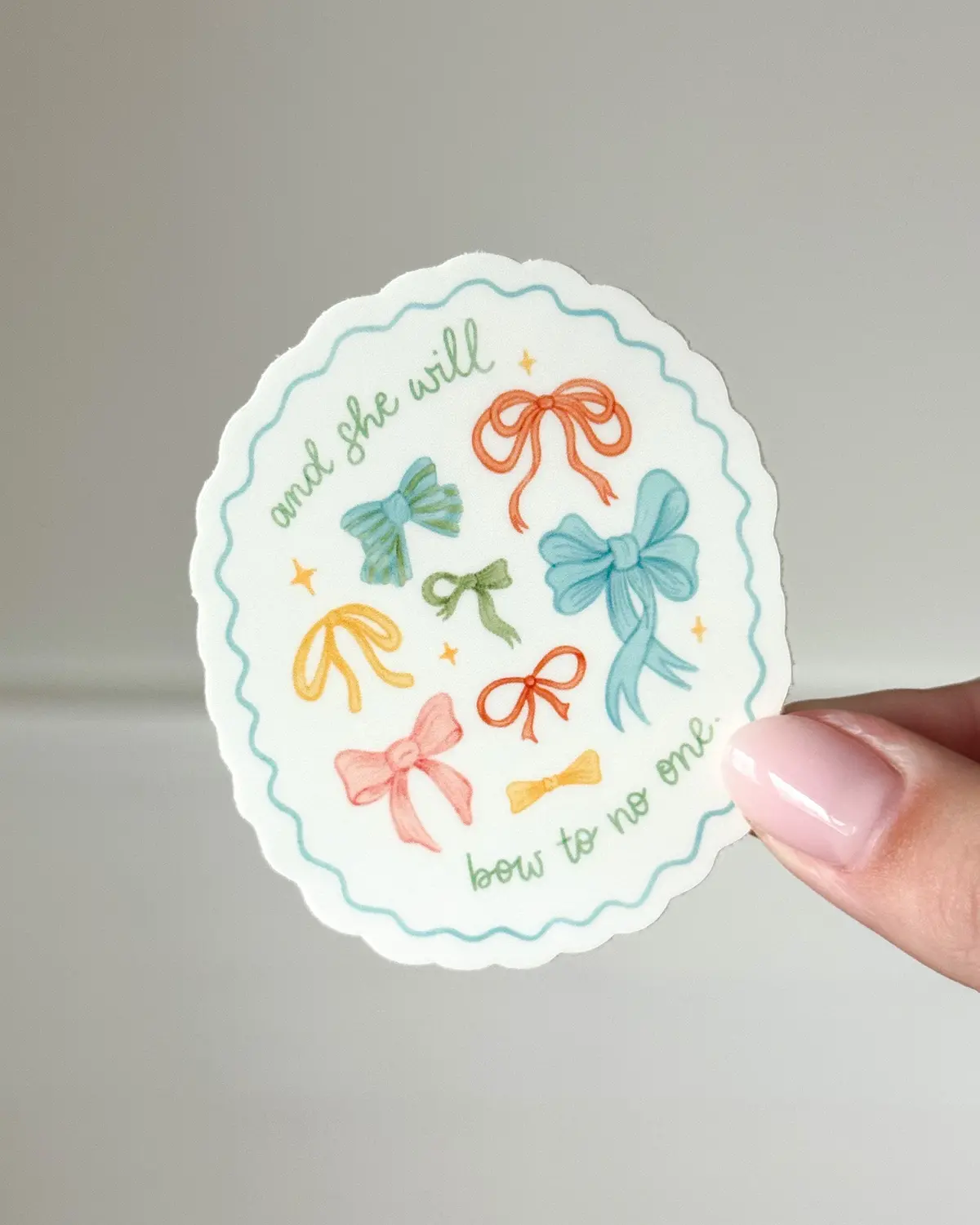 She Will Bow To No One Sticker 1