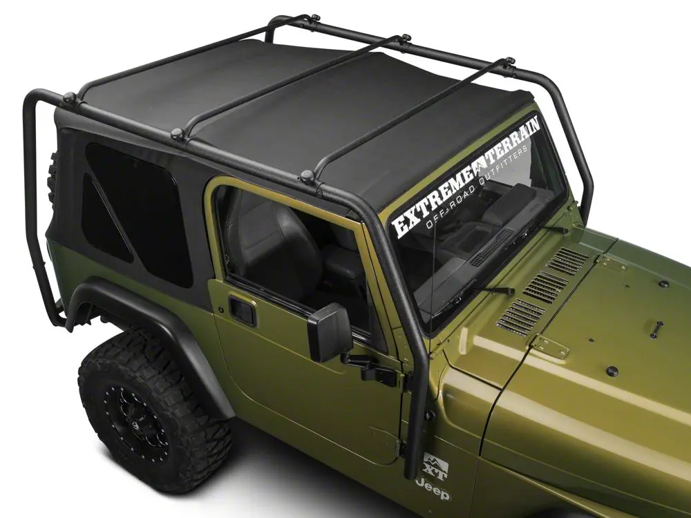 Barricade Textured Black Roof Rack for 1997–2006 Jeep Wrangler TJ (Excludes Unlimited)