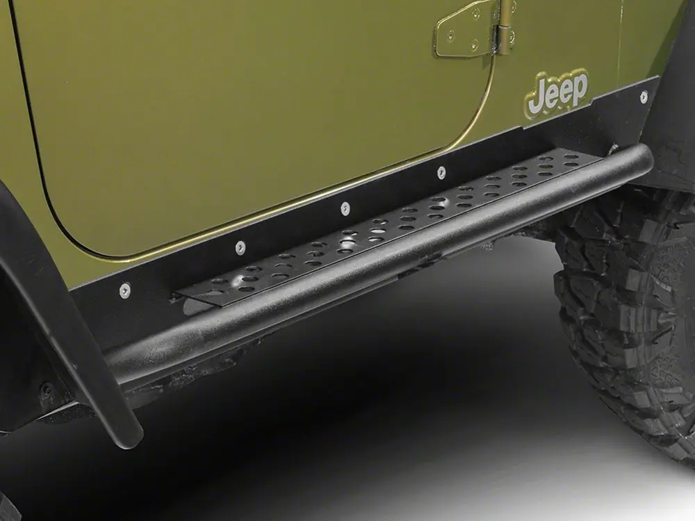 Barricade Rocker Guards with Built-in Steps for 1997–2006 Jeep Wrangler TJ (Excludes Unlimited)