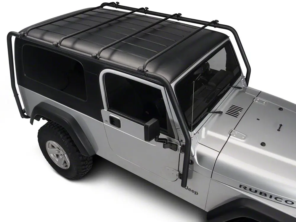 Barricade Textured Black Roof Rack – Designed for 2004–2006 Jeep Wrangler TJ Unlimited