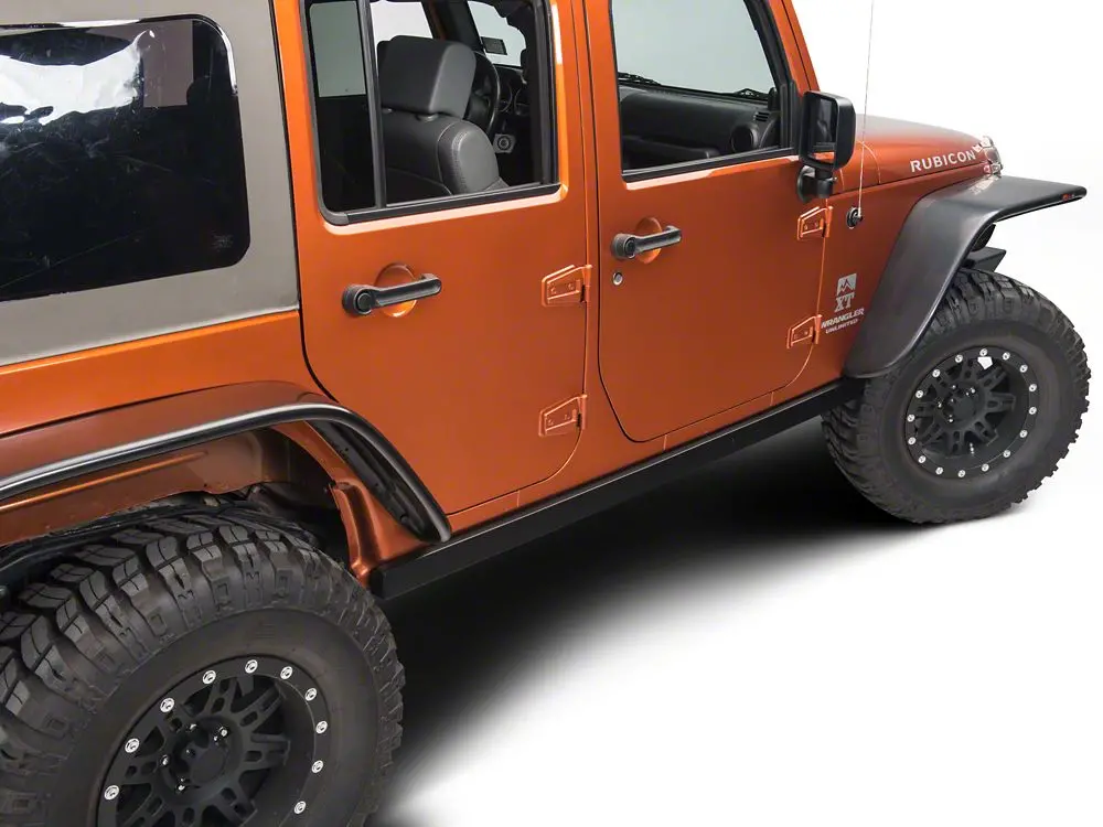 Barricade Rubi Rails – Textured Black, Compatible with 2007–2018 JK 4-Door Wranglers