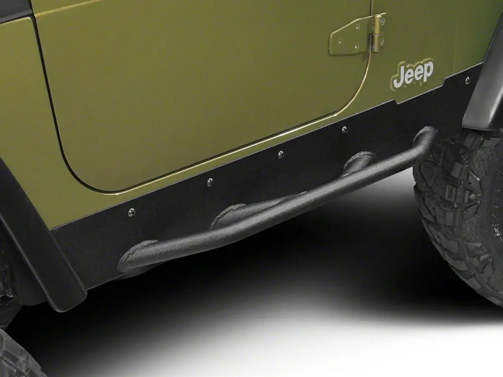 Barricade Extreme HD Rock Sliders in Textured Black – Fits 1997–2006 TJ (Excludes Unlimited)