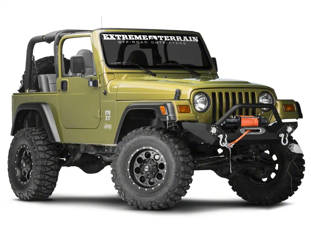 Barricade Trail Force Hd Front Bumper With Led Lights (87-06 Jeep Wrangler Yj & Tj) 2