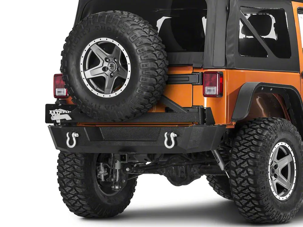 Barricade Extreme HD Rear Bumper with Integrated Tire Carrier for 2007–2018 Jeep Wrangler JK