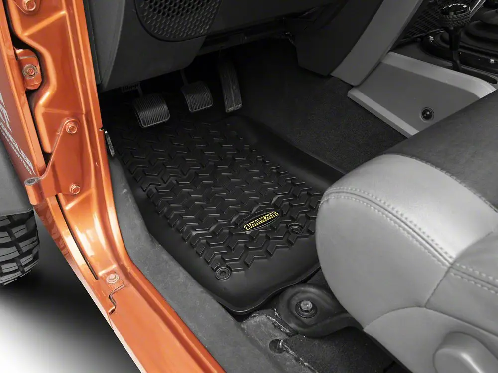 Barricade All-Weather Front Floor Mats for 2007–2018 Jeep Wrangler JK
