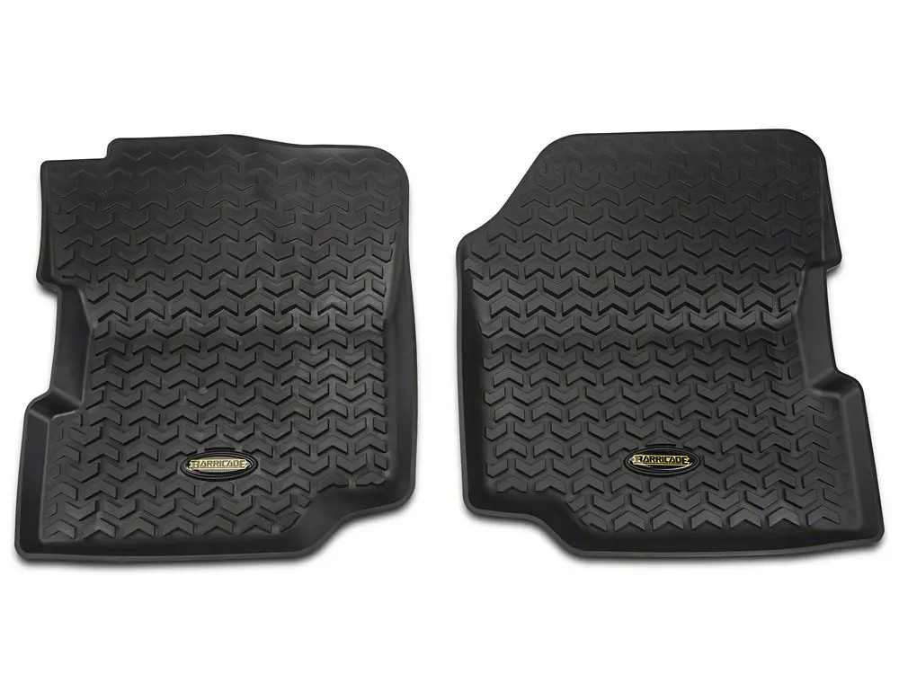 Barricade All-Weather Front Floor Mats for 1987–1995 Jeep Wrangler YJ