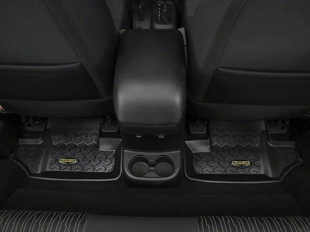 Barricade All-Weather Rear Floor Mats for 2007–2018 Jeep Wrangler JK (2-Door)
