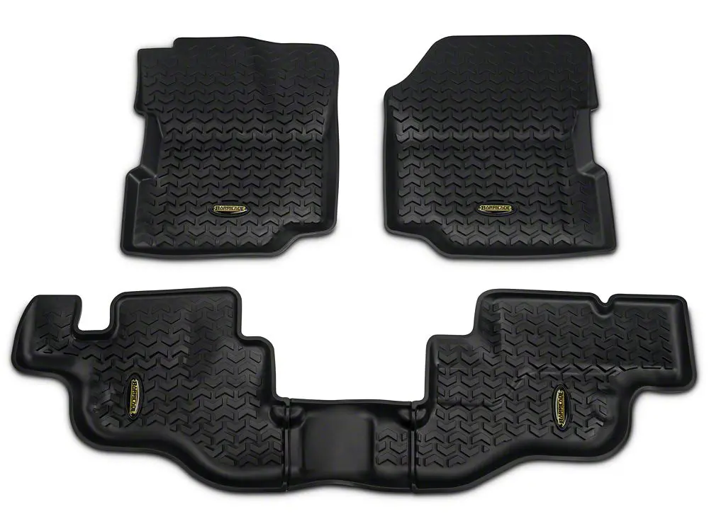 Barricade All-Weather Front and Rear Floor Mats for 1987–1995 Jeep Wrangler YJ