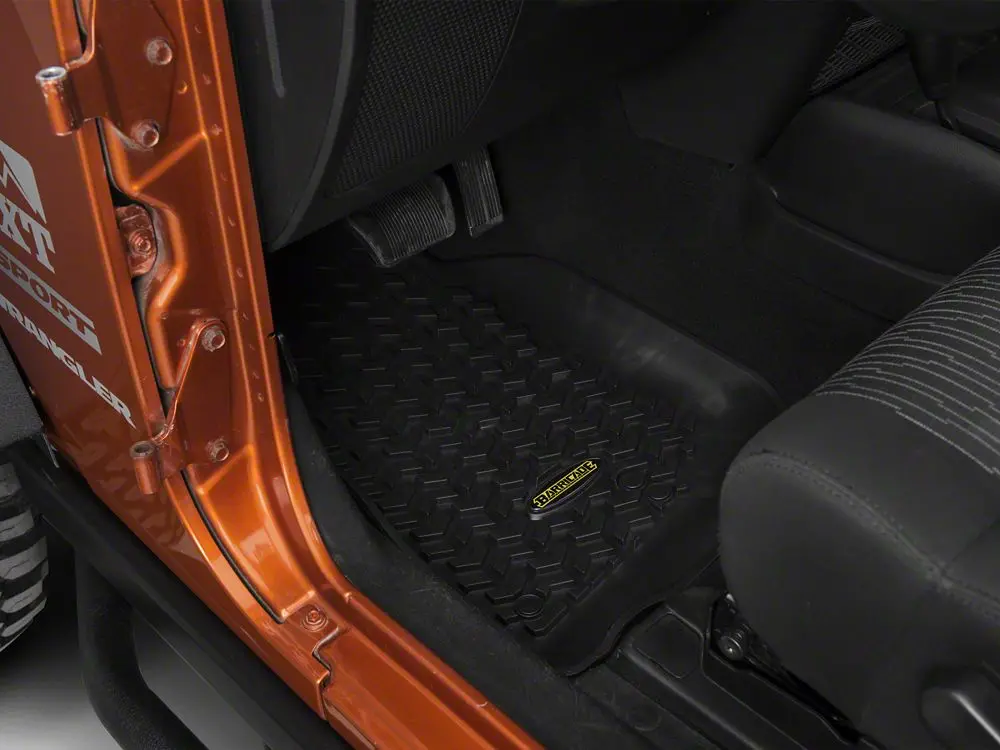 Barricade Front and Rear Floor Mats – Black for 2007–2018 Jeep Wrangler JK 2-Door