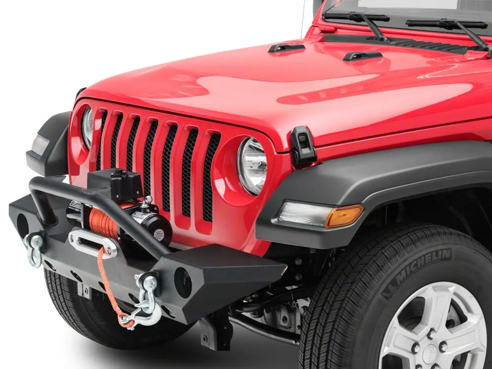 Barricade Trail Force HD Front Bumper with 9,500-Lb Winch – 2018–2025 Jeep Wrangler JL