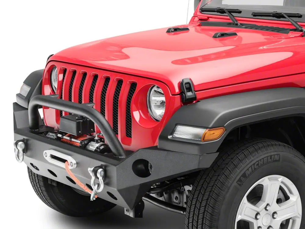 Barricade Trail Force HD Full-Width Front Bumper with 9,500-Lb Winch for 2018–2025 Jeep Wrangler JL