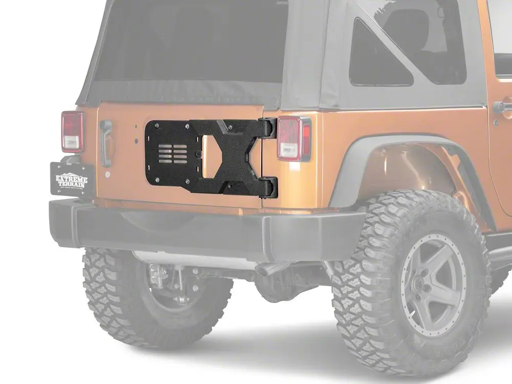 Barricade HD Tire Carrier Bracket for OEM Spare Mount – 2007–2018 Jeep Wrangler JK
