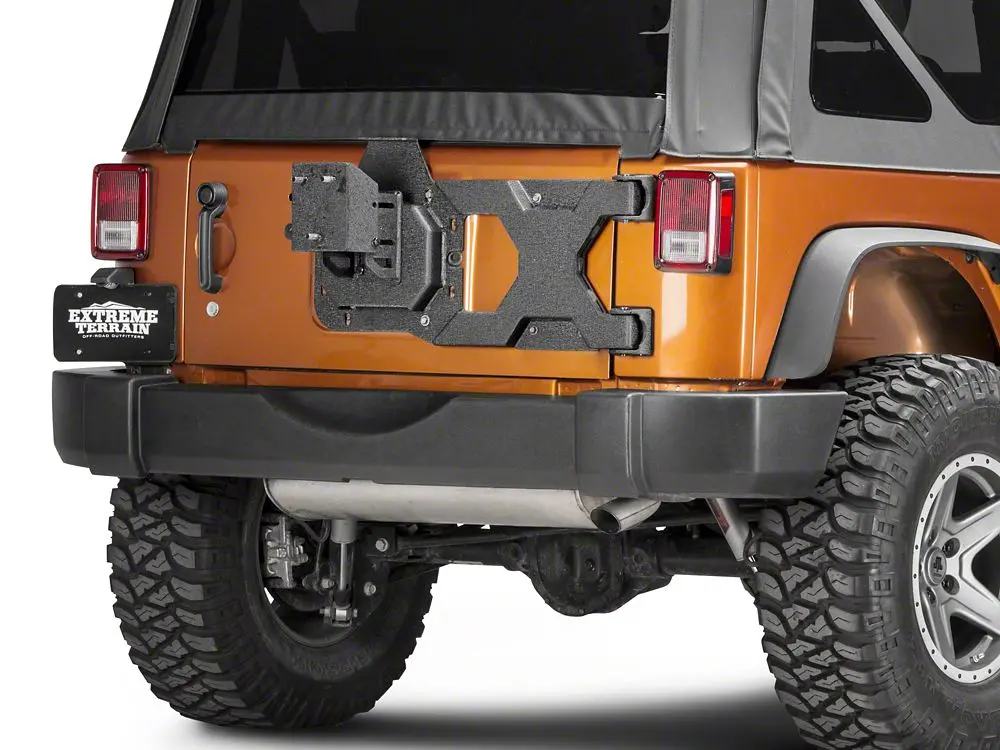 Barricade HD Tire Carrier with Mounting Hardware for 2007–2018 Jeep Wrangler JK
