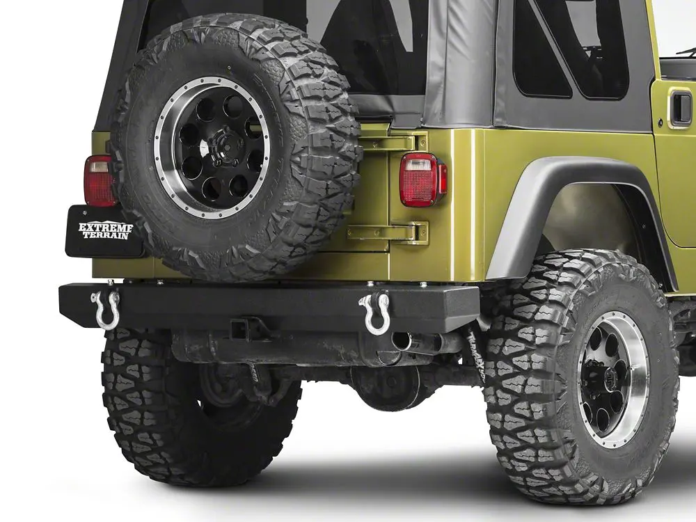 Barricade Classic Rear Bumper for 1987–2006 Jeep Wrangler YJ and TJ