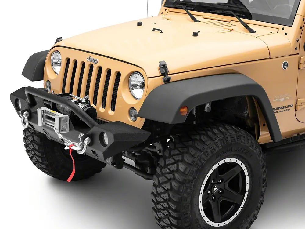 Barricade Trail Force HD Front Bumper with 9,500-Lb Winch for 2007–2018 Jeep Wrangler JK
