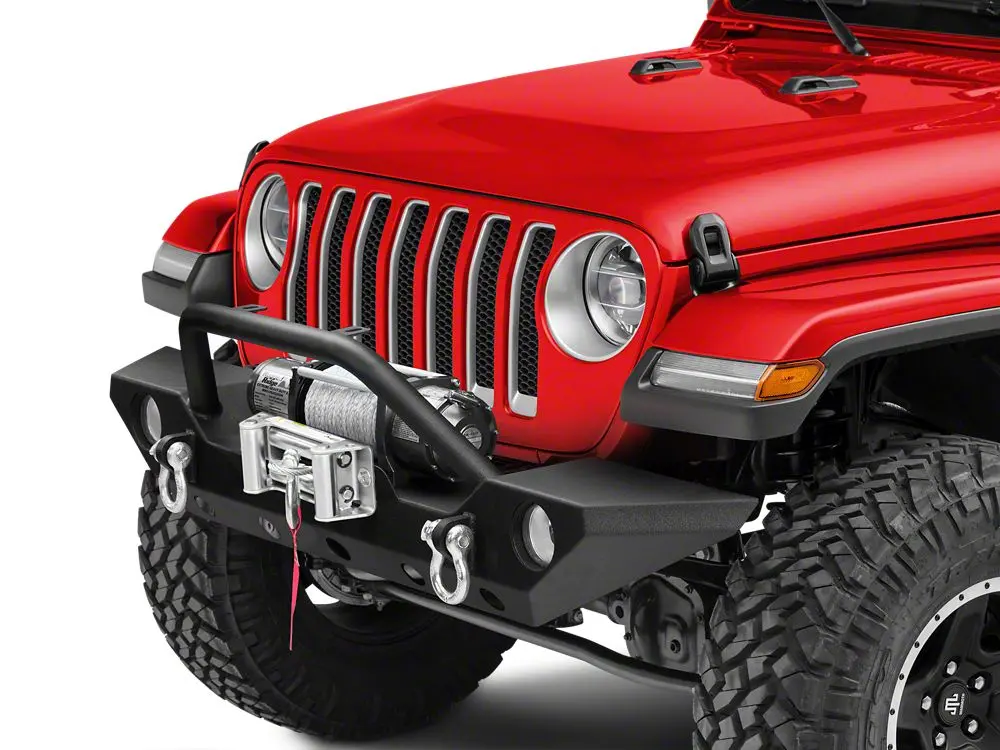 Barricade Trail Force HD Front Bumper with 9,500-Lb Winch for 2018–2025 Jeep Wrangler JL
