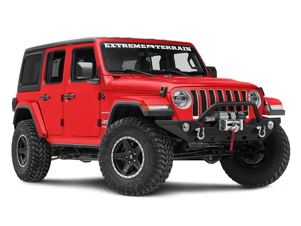 Barricade Trail Force Hd Front Bumper With 9,500 Lb. Winch (18-25 Jeep Wrangler Jl) 2