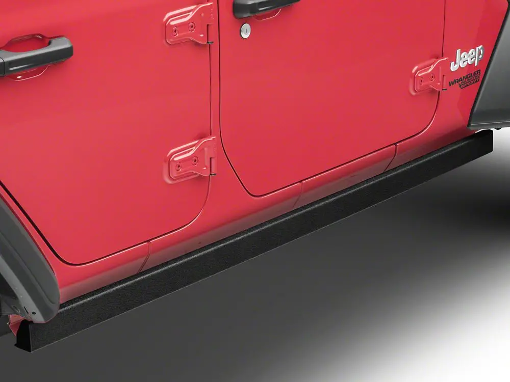 Barricade Rubi Rails in Textured Black Finish — 2018–2025 Jeep Wrangler JL (4-Door)