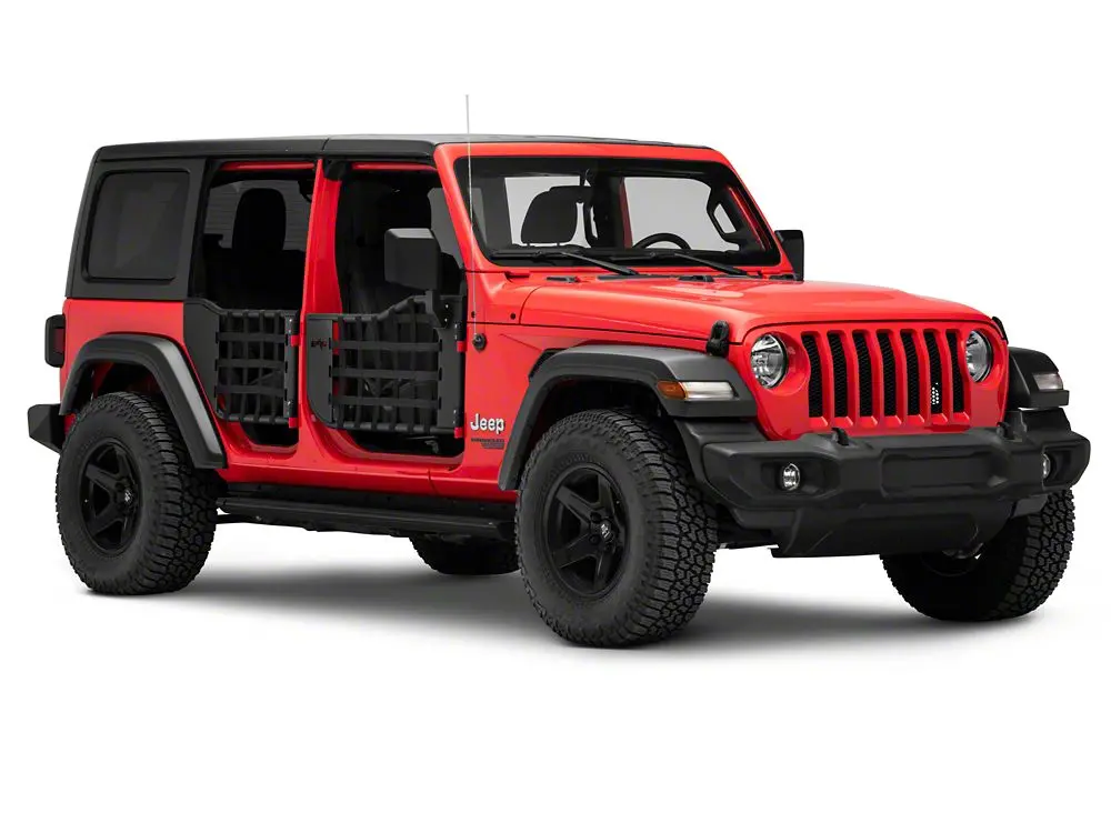 Barricade Tubular Matrix Doors With Mirrors (18-25 Jeep Wrangler Jl 4-Door) 2