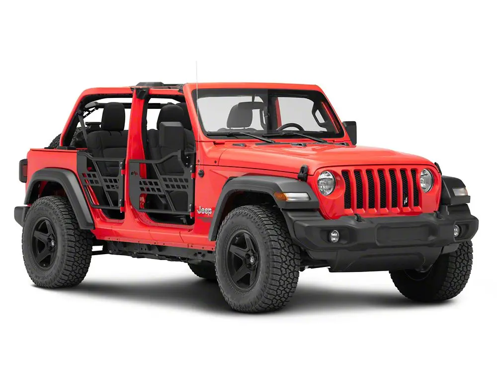 Barricade Tubular Safari Doors With Mirrors (18-25 Jeep Wrangler Jl 4-Door) 2