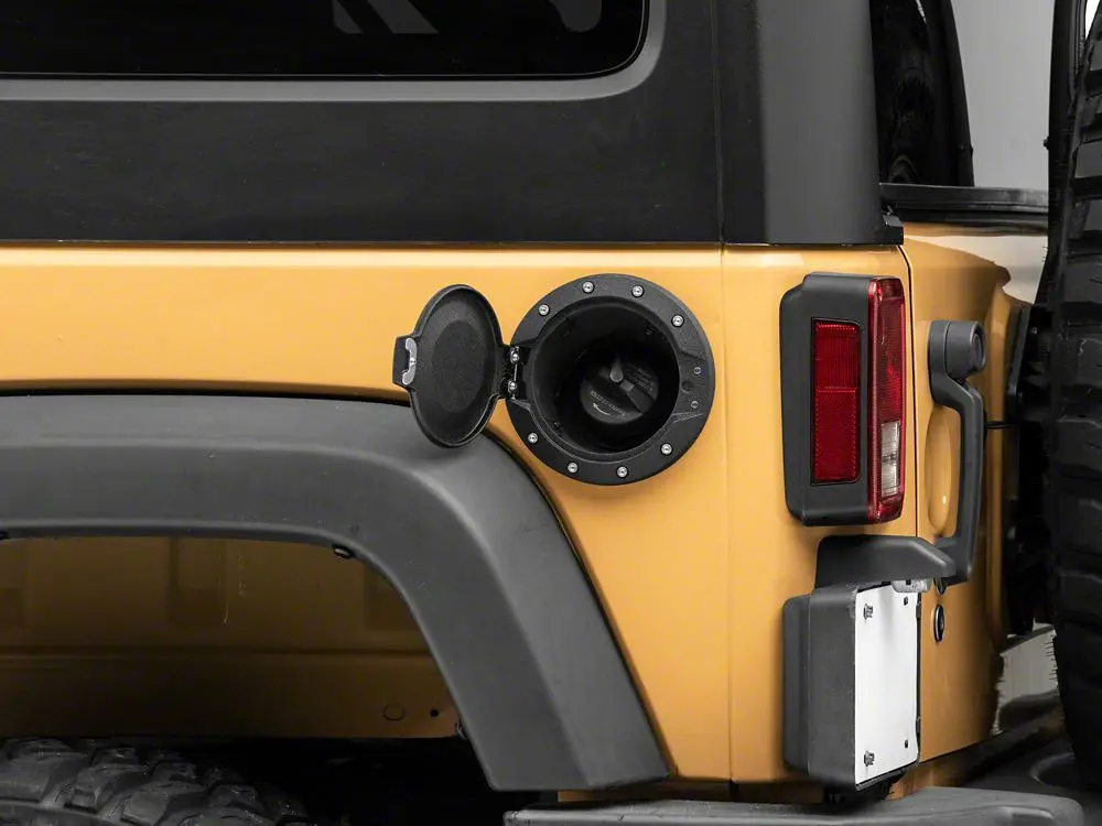 Barricade Hd Fuel Door; Textured Black (07-18 Jeep Wrangler Jk) 2
