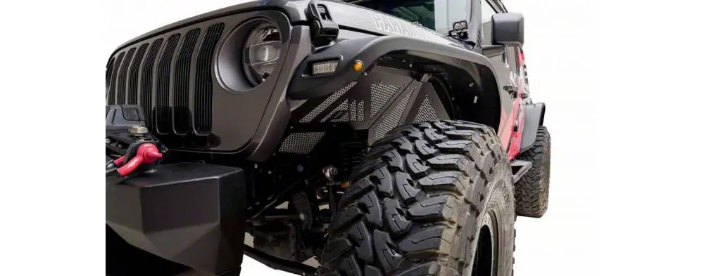 Barricade Gen2 Front Aluminum Inner Fender Liners (18-25 Jeep Wrangler Jl) 2
